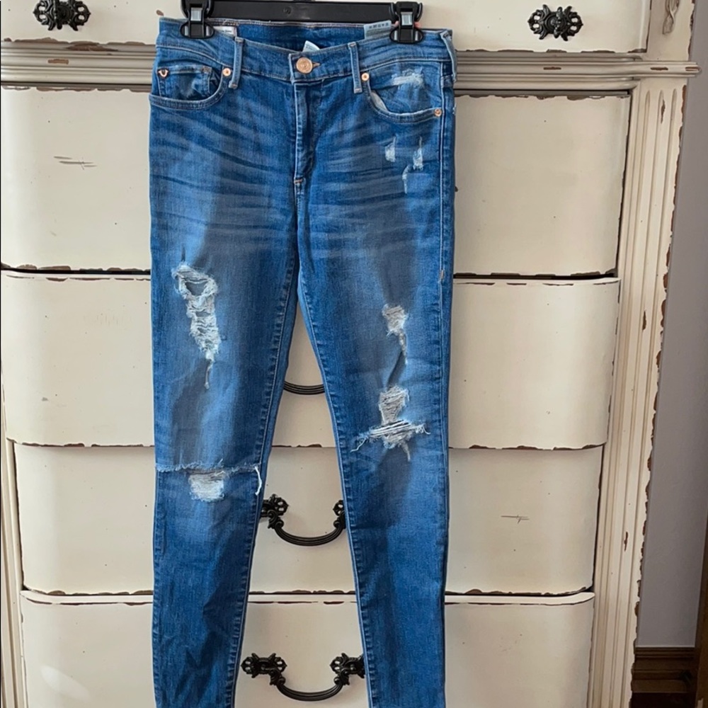 True Religion- Mid Rise Super Skinny Jeans